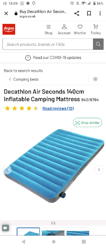 decathlon inflatable bed